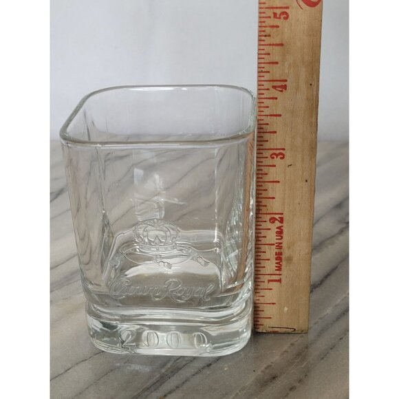 Crown Royal Vintage 2000 Commemorative Square Glass Tumbler Rocks - Picture 7 of 8